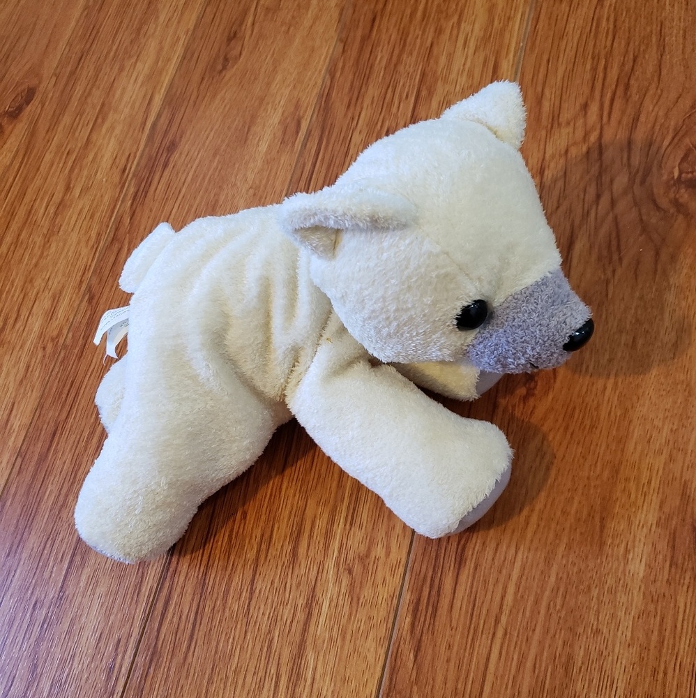 Polar bear beanie plush